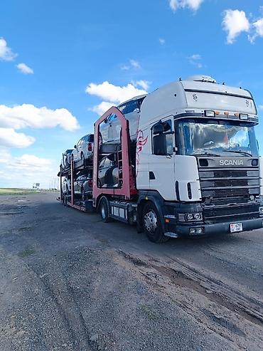 a6 audi: Тягач, Scania, 2002 г., Сar carrier trailer — 3
