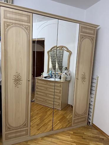 Спальный гарнитур, Б/у, Двуспальная кровать, Шкаф, Россия, Самовывоз, цвет - Бежевый at lalafo.kg Спальный гарнитур, Б/у, Двуспальная кровать, Шкаф, Россия, Самовывоз, цвет - Бежевый