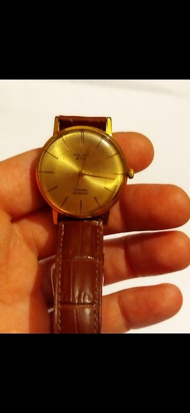 saatlar: MEXANİKİ saat qızılı rəng AU 20 tam arginal əla işləyir 1960 cı — 8