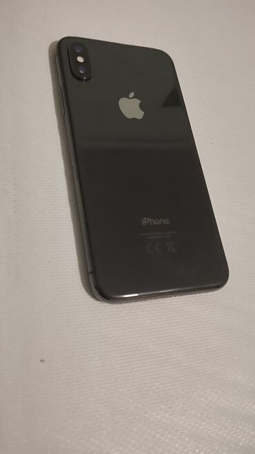 Apple iPhone: IPhone X, Скидка 10%, Б/у, 64 ГБ, Jet Black, Зарядное устройство, Кабель, 70 %