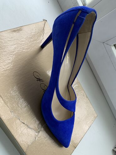женские синие туфли: Туфли 38, цвет - Синий
