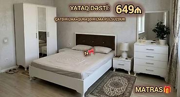 mebel satilir: Satılır: *Birbaşa istehsalçıdan yataq dəsti* Qeyd:*Dəst yenidir və — 1