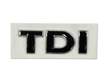 auto gume crni petak: TDI crni znak samolepljvi za VW vozila — 2
