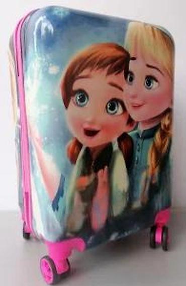 Rančevi, torbe i koferi: Dečji kofer na točkiće – motiv inspirisan crtaćem Frozen - Tvrda — 14