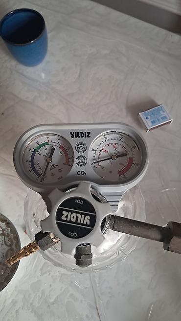 arqon qazı: Yildiz CO2 reduktor/manometr dəsti - Qaz növü: CO2 (şlanq çıxışında — 3