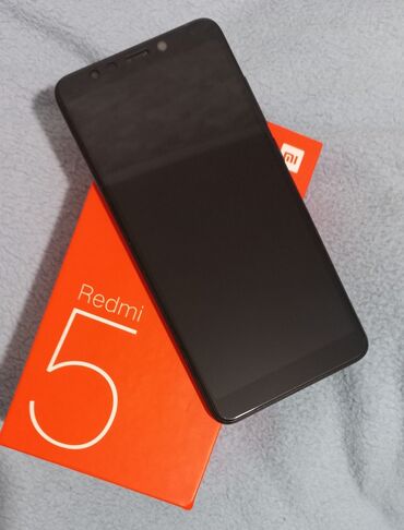 mini 5: Xiaomi, Redmi 5, Б/у, 32 ГБ, цвет - Черный, 2 SIM