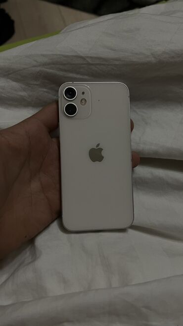 техно пова: IPhone 12 mini, Б/у, 128 ГБ, Белый, Защитное стекло, Чехол, Кабель, 74 %