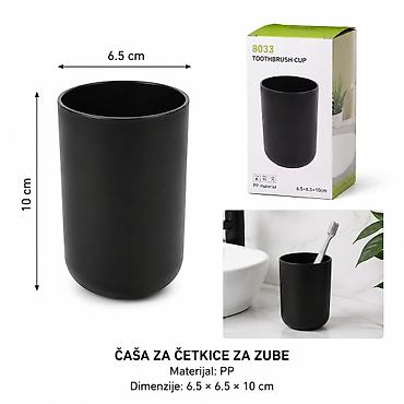 KMT Čaša, crna 3213094 Praktična čaša za kupatilo ili kuhinju