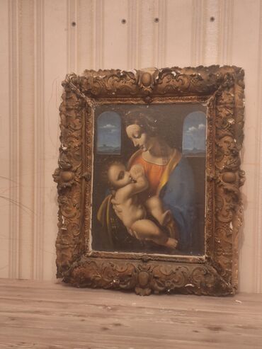 Şəkillər, tablolar: Madonna Litta. Yağlı boya