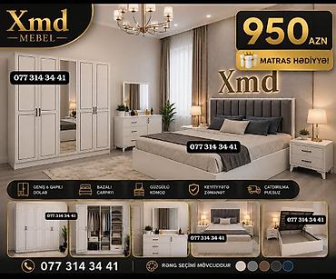 Masa və oturacaq dəstləri: Masa və 6 stul dəsti – Xmd • Komplekt: 1 yemək masası + 6 ədəd stul — 252