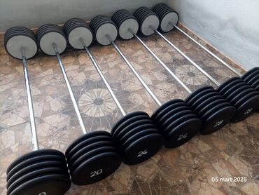 Ştanqlar və ştanq diskləri: Ştanq, Çəki: 10 kq, Yeni — 13