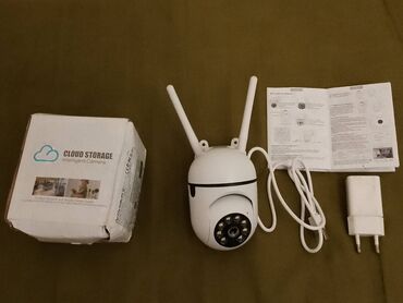 SİMSİZ KAMERA 360° WİFİ-BLUETOOTH Gecə görüntüsü, fənər, səs