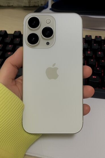 айфон xr бу бишкек: IPhone 13 Pro, Колдонулган, 256 ГБ, White Titanium, Каптама, 78 %