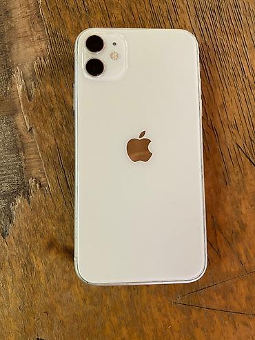 baku electronics ütü: IPhone 11, 128 GB, Ağ, Face ID, Simsiz şarj — 1