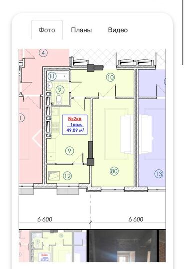 Продажа квартир: 1 комната, 49 м², Элитка, 9 этаж, ПСО (под самоотделку)