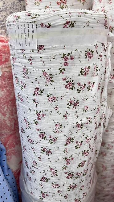 bed sheets: Муслиновая ткань (двухслойный/креп-газ) в рулонах - Состав: 100% — 7