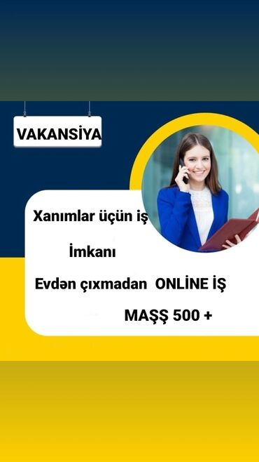 dayə işleri: Marketoloq tələb olunur, Onlayn iş, 18-29 yaş, Təcrübəsiz