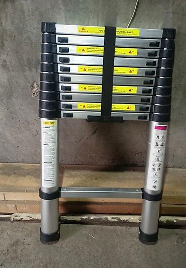 Другие товары для дома: Лестница телескопическая материал: алюминий нагрузка: до 120 кг at lalafo.kg — 9 Другие товары для дома: Лестница телескопическая материал: алюминий нагрузка: до 120 кг — 9