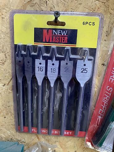 Набор перьевых сверл по дереву NEW MASTER, 6 шт. - Тип: плоские