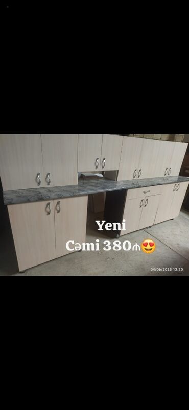 Mətbəx mebeli: Mətbəx mebeli yenidir 380₼ satılır‼️ Ölçü 3m ÇATDIRILMA QURAŞDIRILMA