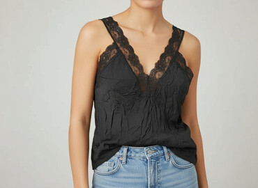 koszulka na ramiączkach z koronką reserved: Women`s underwear, size S (EU 36)