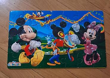 mickey mouse: Disney Mickey Mouse Clubhouse temalı uşaq pazlı 28 hissə - Rəngarəng — 1
