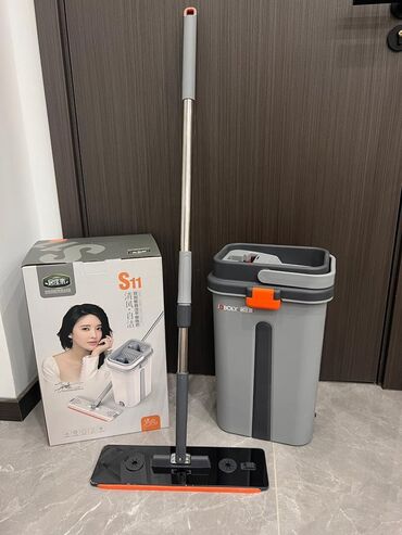 Уборочный инвентарь: Швабры для дома С отдимом С ведром Универсальные Отличного качество — 7