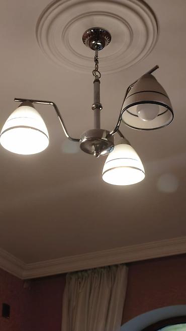 bra isiqlar: Çılçıraq, 3 lampa, Şüşə — 1