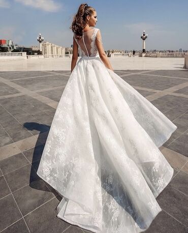 Свадебные платья: Свадебное платье, Пышное, Россия, Кружево, Стразы, Б/у — 3