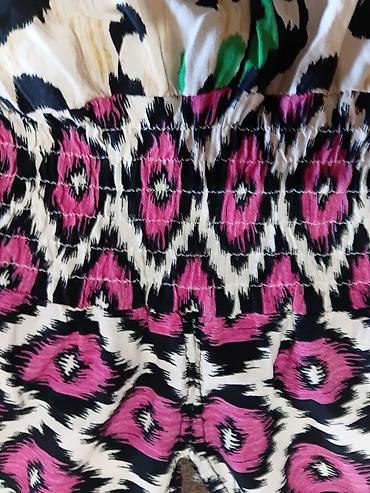 Lagana letnji kombinezon s/m sa bogatim ikat printom - Kroj: široke — 4