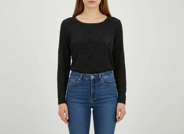 bluzka siateczka z cyrkoniami stradivarius: Women's blouse, size S