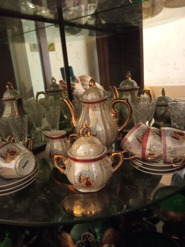 zel home: Çay dəsti, rəng - Yaşıl