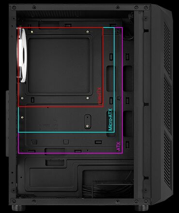 Корпусы ПК: Корпус ПК, Б/у, AeroCool, ATX, цвет - Черный — 6