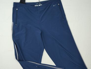 spodnie joggery moro damskie: Nike, Material trousers for women, size L (EU 40)
