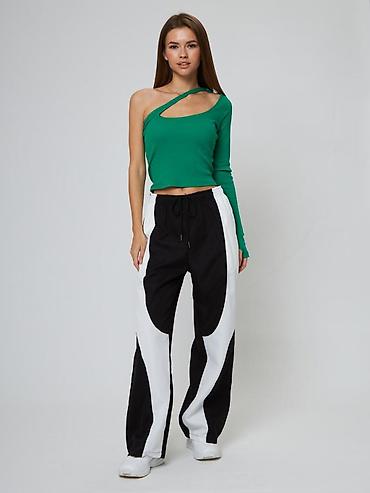 Спортивные штаны: Спортивные штаны unisex, силуэт oversize. - Дизайн: контрастные — 7