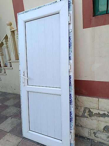 Plastik qapılar: PVC qapı və pəncərə dəsti - Material: ağ rəngli PVC profil (Pakpen — 2