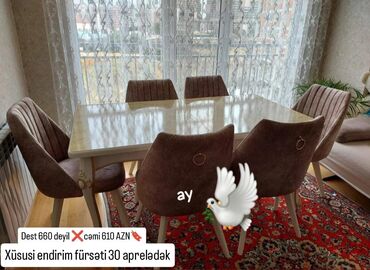 Masa və oturacaq dəstləri: Masa desti yeni
