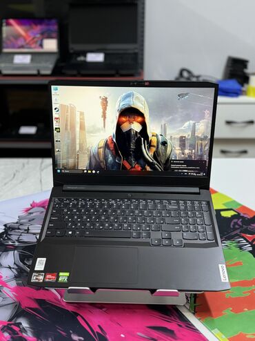 gaming laptop: Ноутбук, Lenovo, 16 ГБ ОЗУ, AMD Ryzen 5, 15.6 ", Для работы, учебы, память SSD