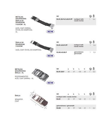 Ostala vozila: Okovi za cerade — 17