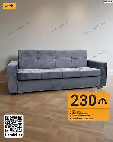 Divan – Lamini.az (Kod: 10836) - Ölçü: 200 sm - Mexanizm: Açılan