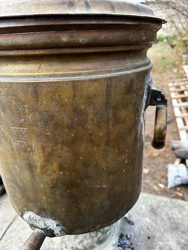kohnə samavar: İşlənmiş Od Samovar, 10-dan çox l, Pulsuz çatdırılma — 5