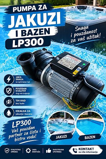Pumpa za jacuzzi i bazen LP300 - Snažna i pouzdana pumpa namenjena za na lalafo.rs Pumpa za jacuzzi i bazen LP300 - Snažna i pouzdana pumpa namenjena za
