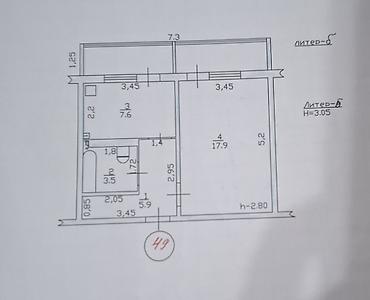 мкр улан2: Продам 1-комнатную квартиру в мкр. Верхний Джал — 2 этаж — квартира — 1