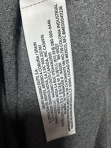 kaşmir: Futbolka, Massimo Dutti, L, rəng - Boz — 4
