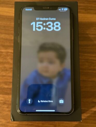 iphone 11 qiymet: IPhone 11 Pro Max, 256 GB, Space Gray, Barmaq izi, Simsiz şarj, Face ID