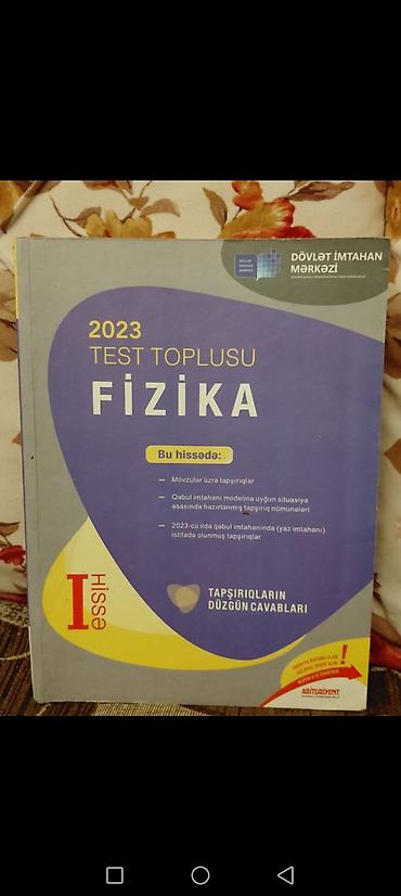 физика: Məhsul: Fizika 2023 Test Toplusu – I hissə və II hissə (DİM) — 1