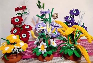 Ostali kućni dekor: Ručne dekorativne aranžmane od plišanih žičica (pipe cleaners) u — 6