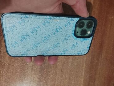 комплекты: IPhone 11 Pro, Колдонулган, 64 ГБ, Pacific Blue, Каптама