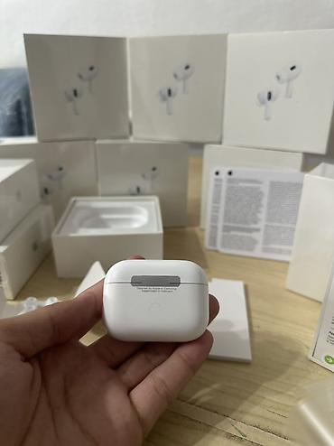 оригинальные аирподсы 1: Беспроводные вакуумные наушники, Apple, AirPods Pro 2, Новый — 5