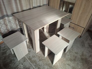 столы письменные: Комплект стол и стулья Кухонный, Новый